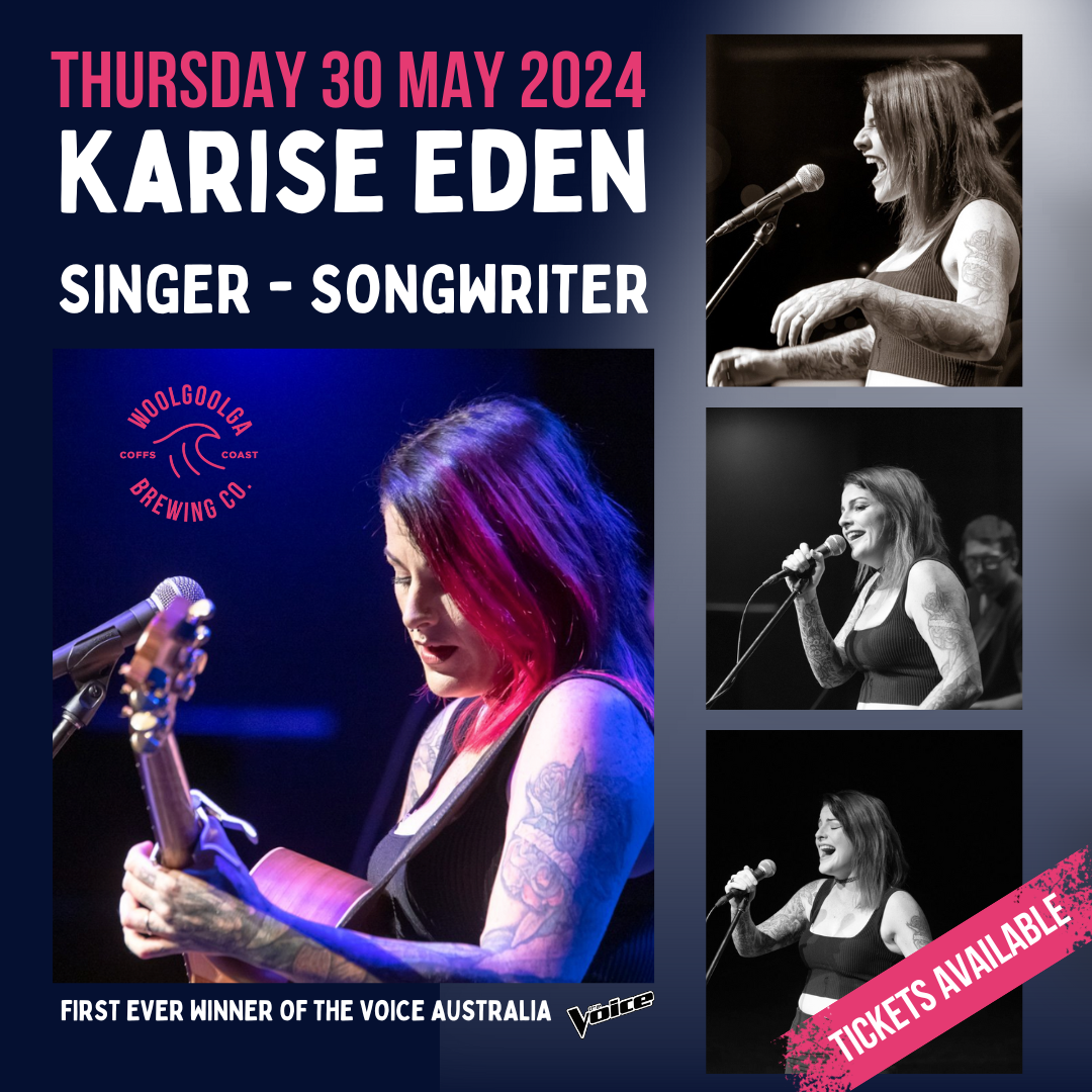 Karise Eden, Live at the Brewery - Thursday 30 May